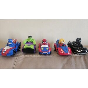 5 Marvel pull back cars Super heroes (3 and a half inches)